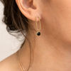 Image de BOUCLES ELISE AGATE NOIRE