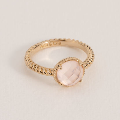 Image de BAGUE LISETTE QUARTZ ROSE