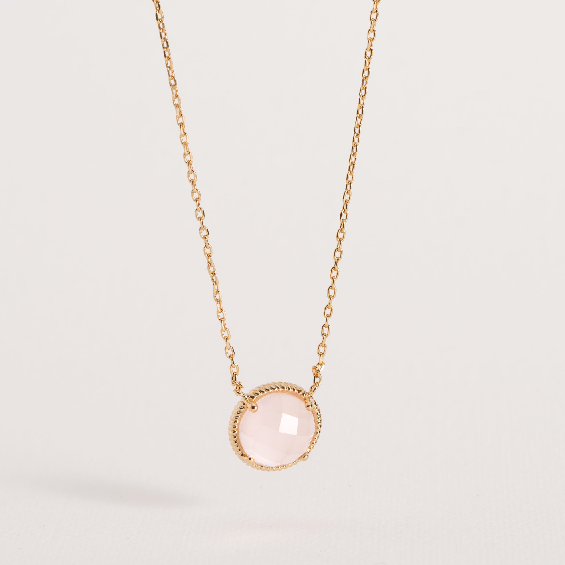 Image de COLLIER LISE QUARTZ ROSE