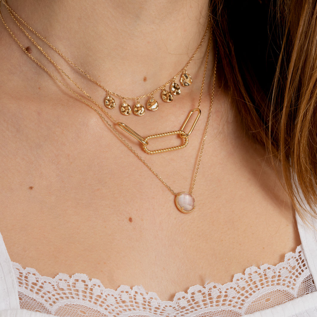 Image de COLLIER LISE QUARTZ ROSE