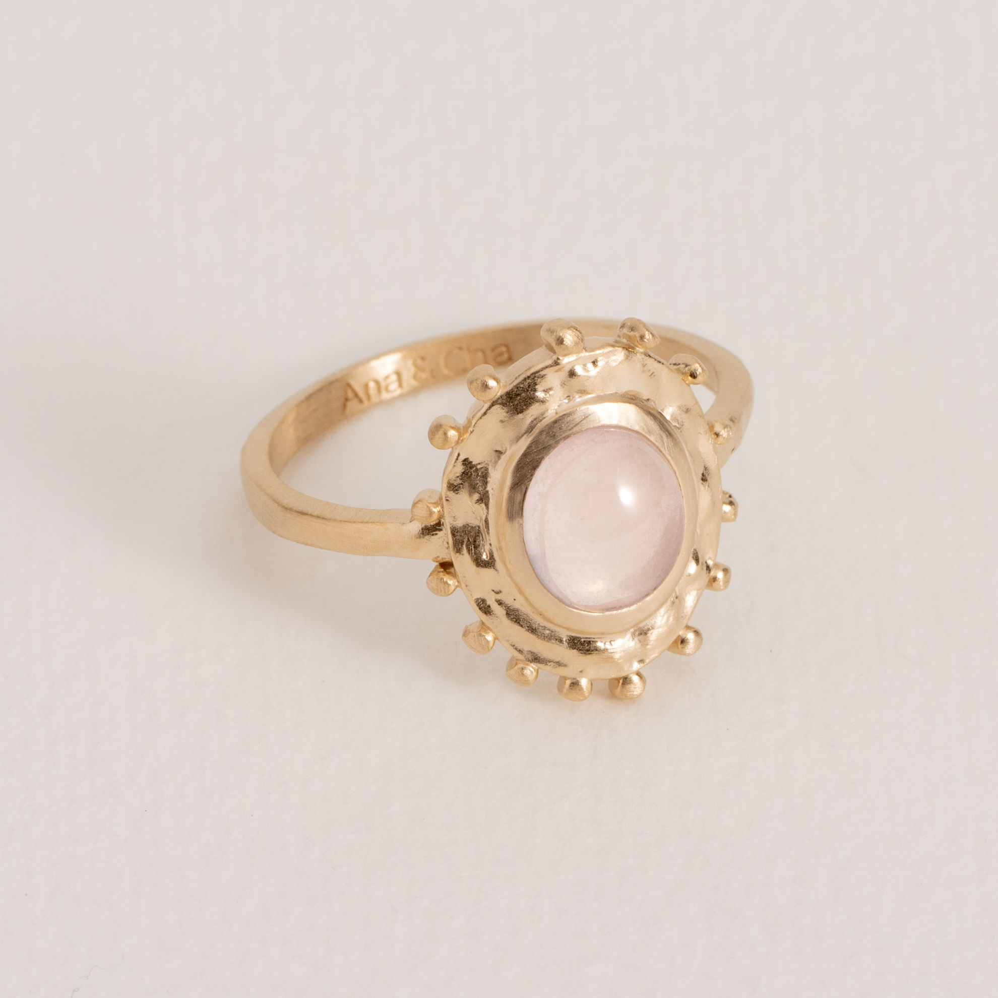 Image de BAGUE ODILE QUARTZ ROSE