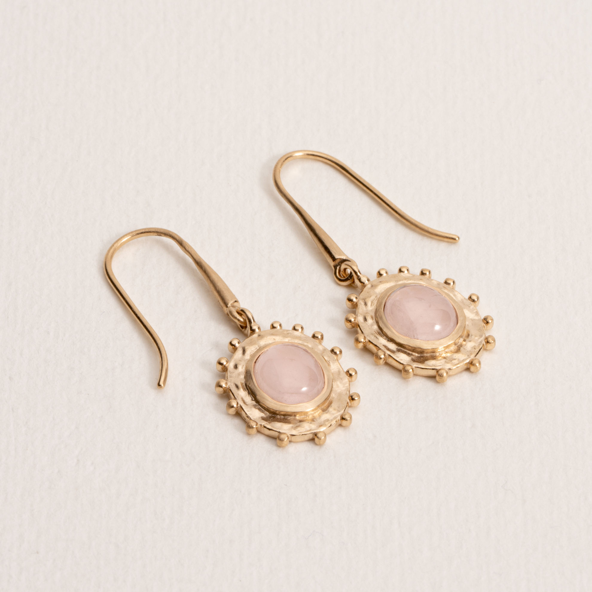 Image de BOUCLES ODILE QUARTZ ROSE