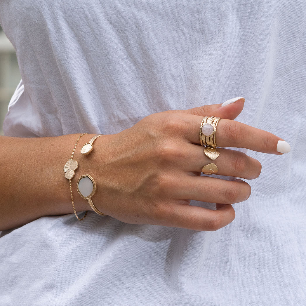 Image de BAGUE ROSA QUARTZ ROSE