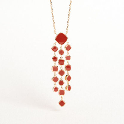 Image de COLLIER ALBA LAQUE ROUGE