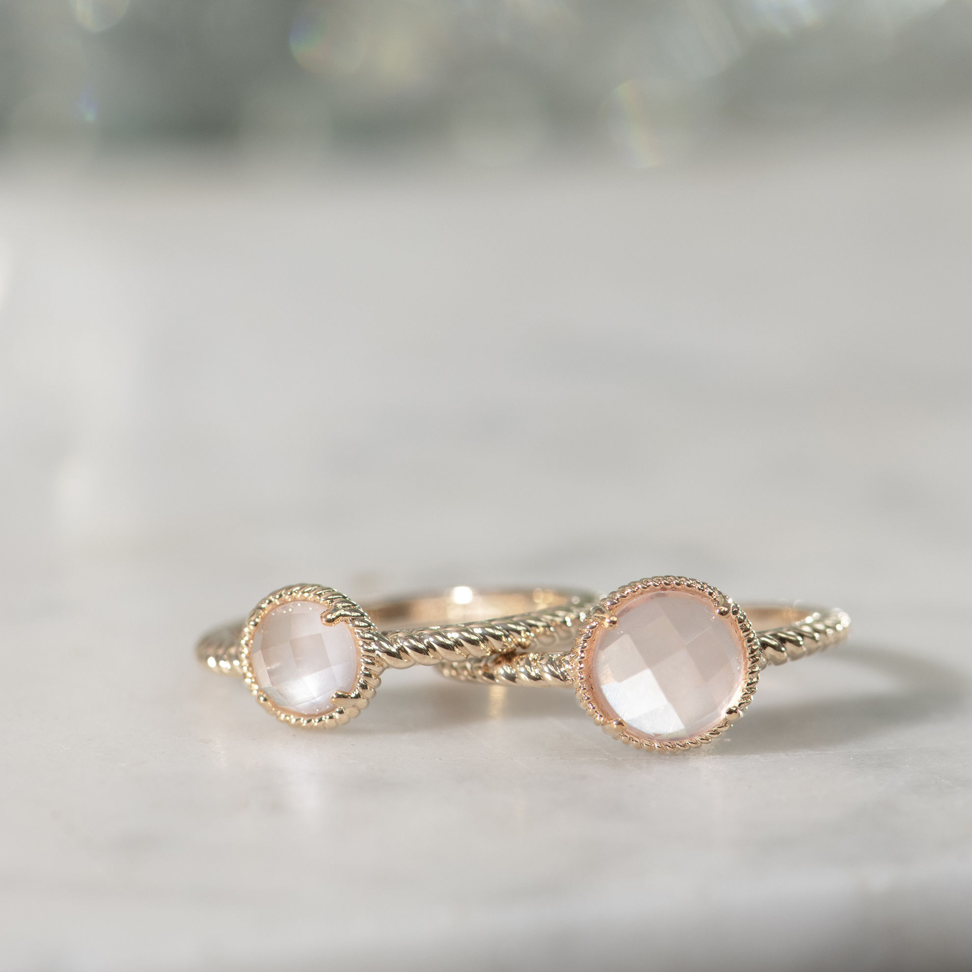 Image de BAGUE LISE QUATZ ROSE