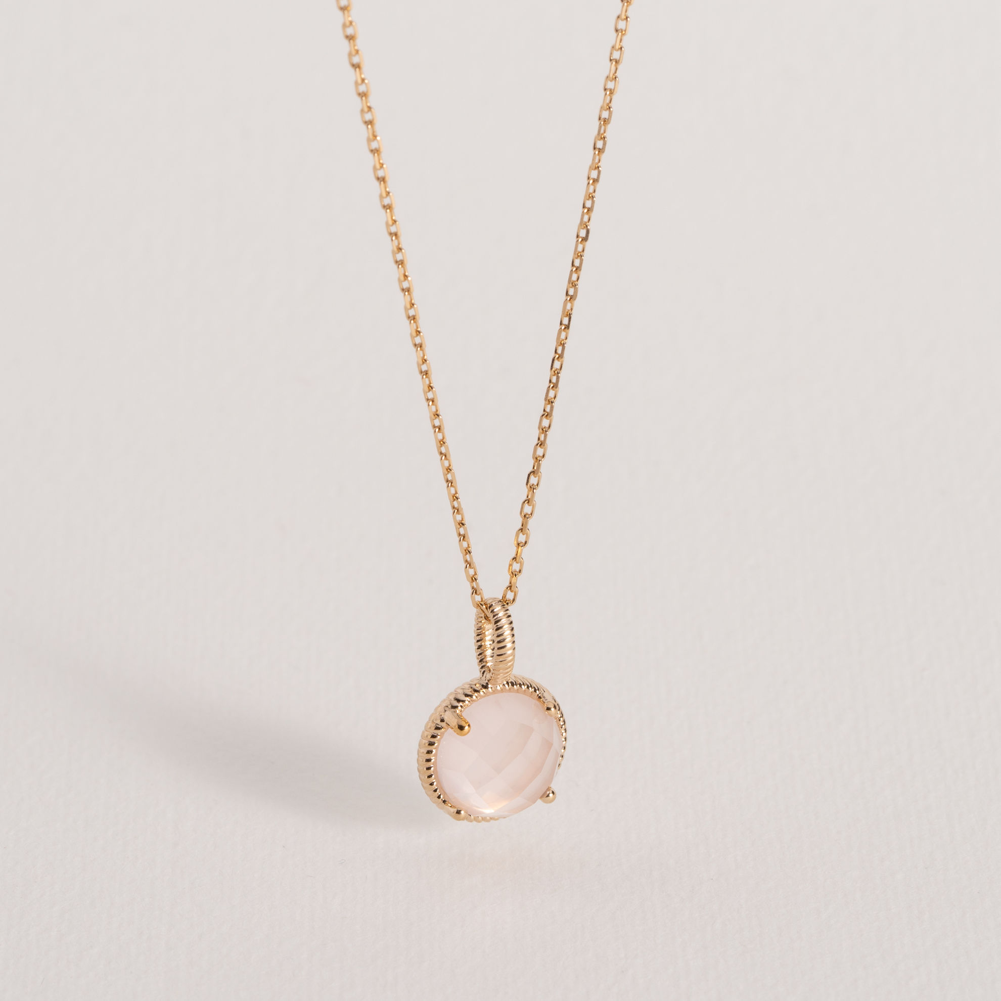 Image de PENDENTIF LISETTE QUARTZ ROSE