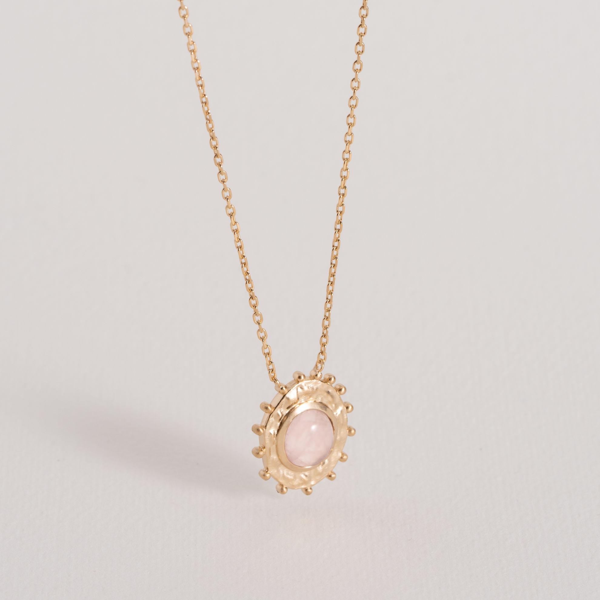 Image de COLLIER ODILE QUARTZ ROSE