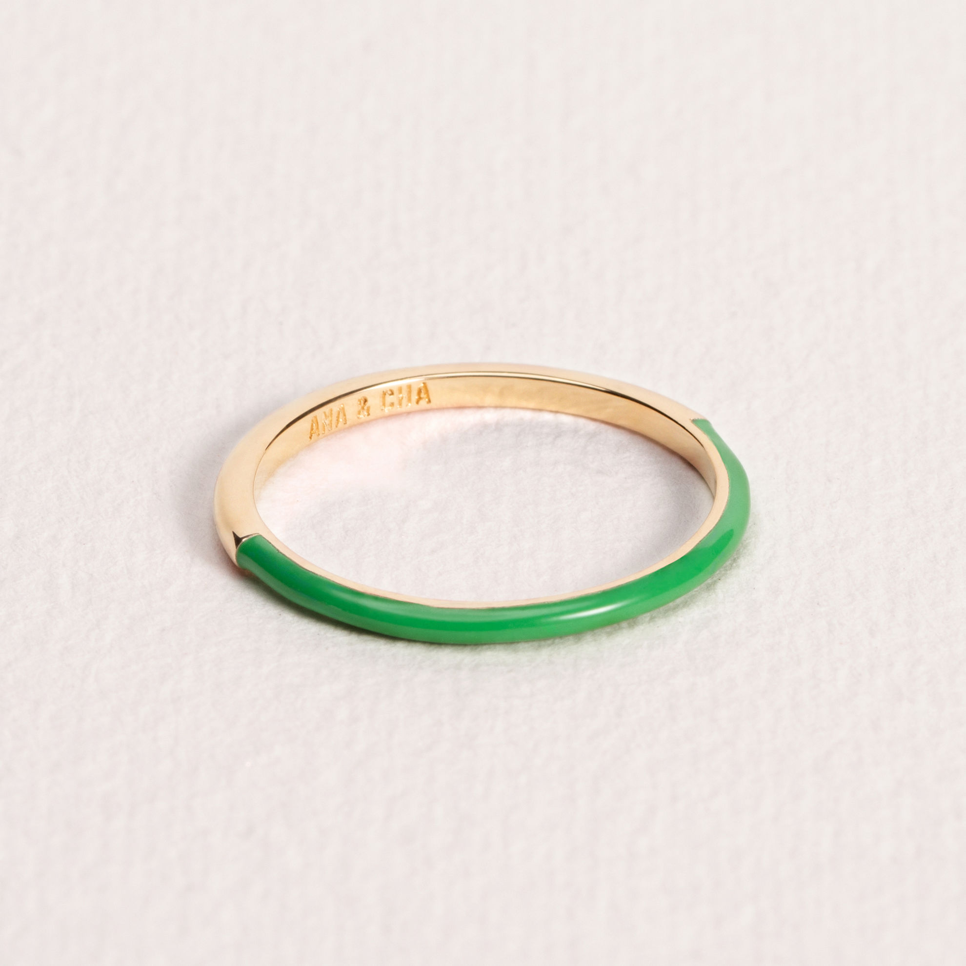 Image de BAGUE SERENA LAQUE VERTE