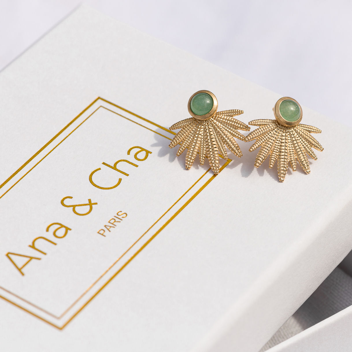 Image de BOUCLES GINA AVENTURINE