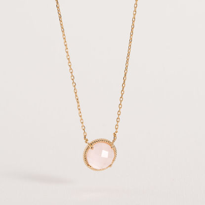 Image de COLLIER LISE QUARTZ ROSE