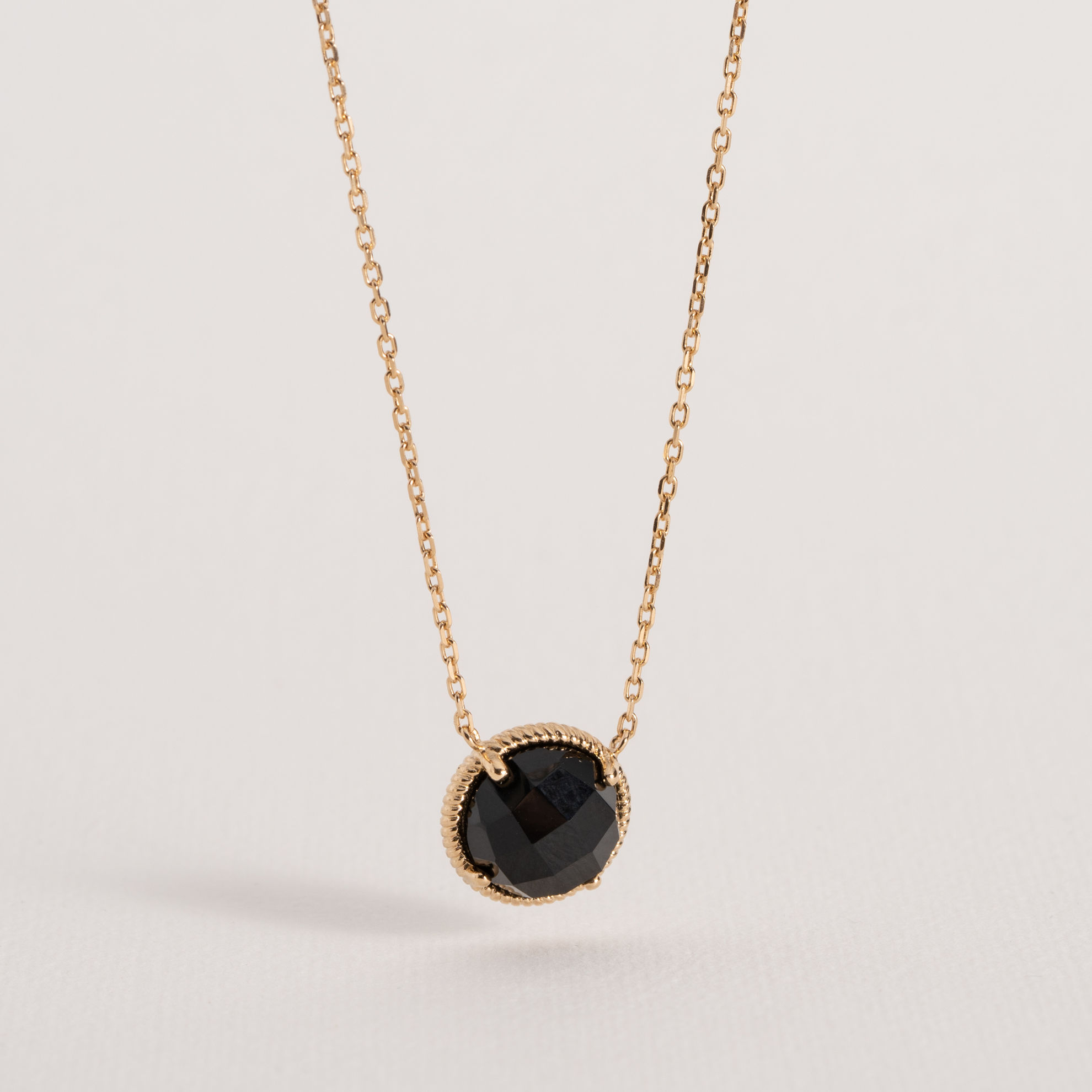 Image de COLLIER LISE AGATE NOIRE